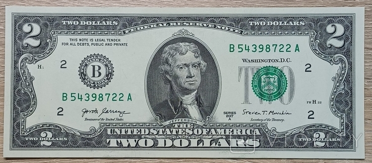 2 долара 2017 год №2, фото №3