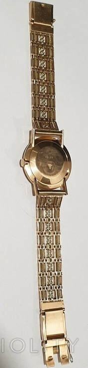 Золотий годинник "Луч" з браслетом, фото №5