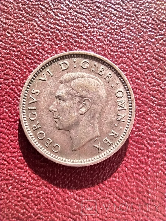 Великобритания 6 пенсов 1945, фото №3