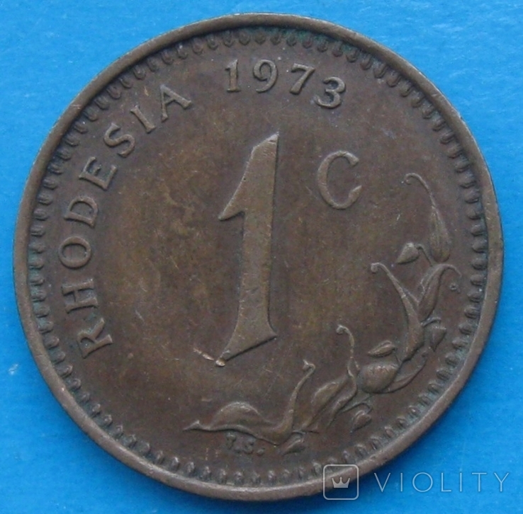Родезия 1 цент 1973, фото №3