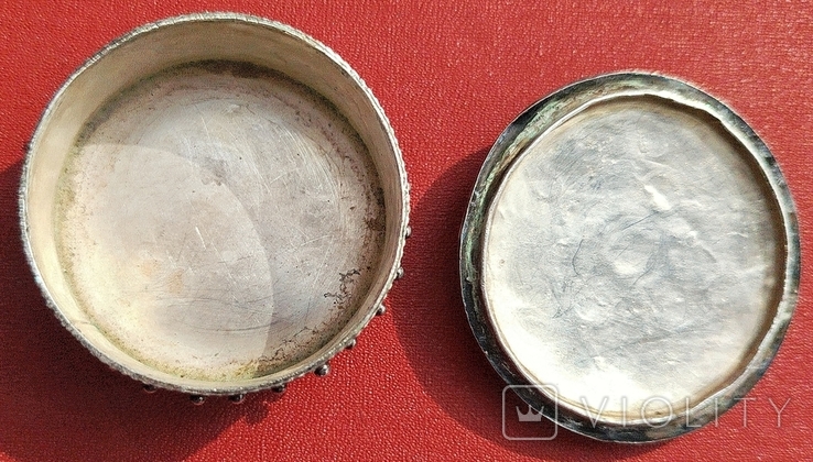 Шкатулка серебро Коралл Скань 35.63 грамма 6 см, фото №9