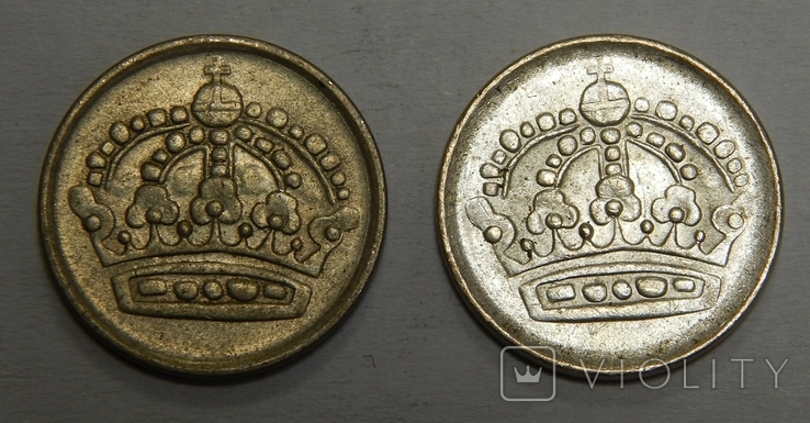 2 монеты по 10 эре, Швеция, фото №3
