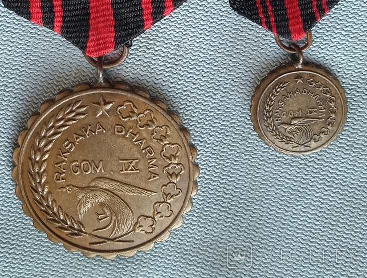 Индонезия медаль с фрачником 1, фото №3
