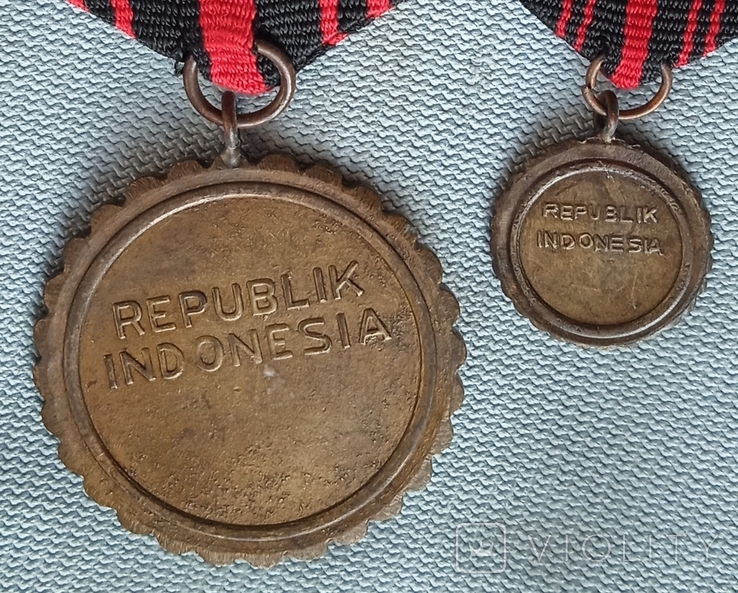 Индонезия медаль с фрачником 1, фото №4