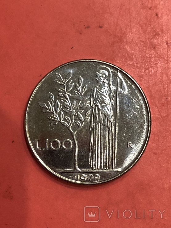 Италия 100 лир 1979, фото №2