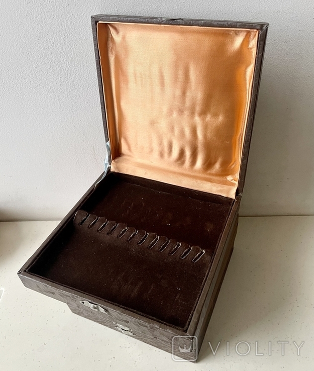 Коробка для чайных ложек или под кофейные ложки, 12 предметов, СССР, фото №3