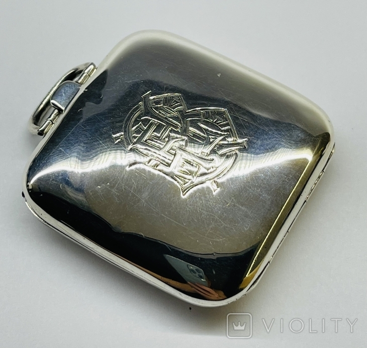 Антикварные карманные - настольные часы в серебре Tiffany &amp; Co начала ХХ века, фото №5