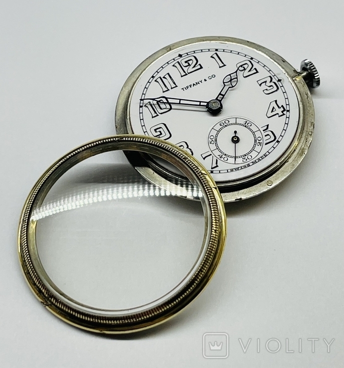 Антикварные карманные - настольные часы в серебре Tiffany &amp; Co начала ХХ века, фото №8