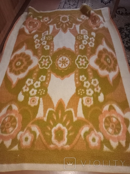 Одеяло шерстяное. СССР 200х140 см, фото №4