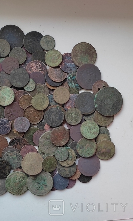 Медные монеты 157 штук, фото №5