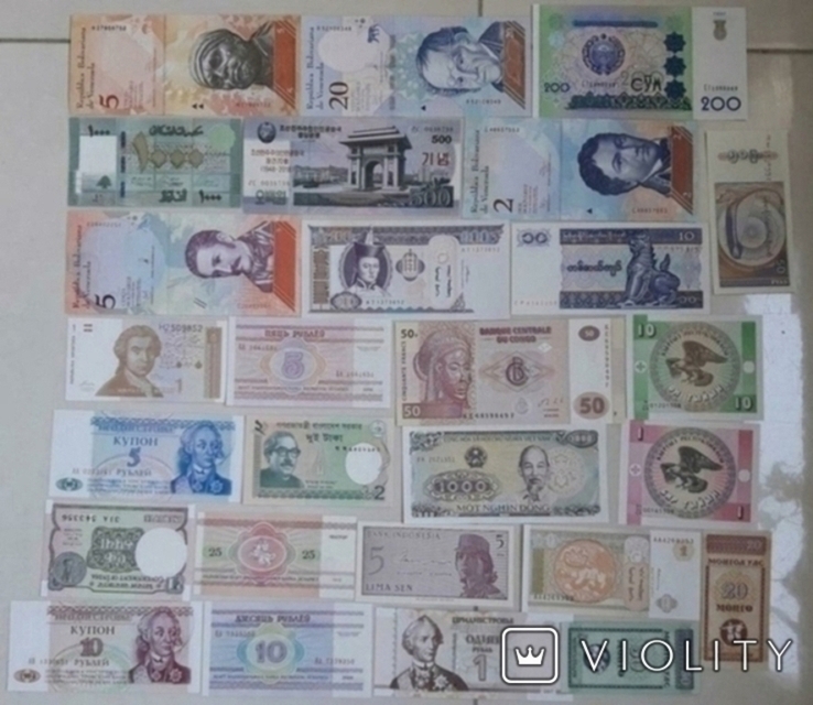 World - набір 50 банкнот світу усі різні, фото №3