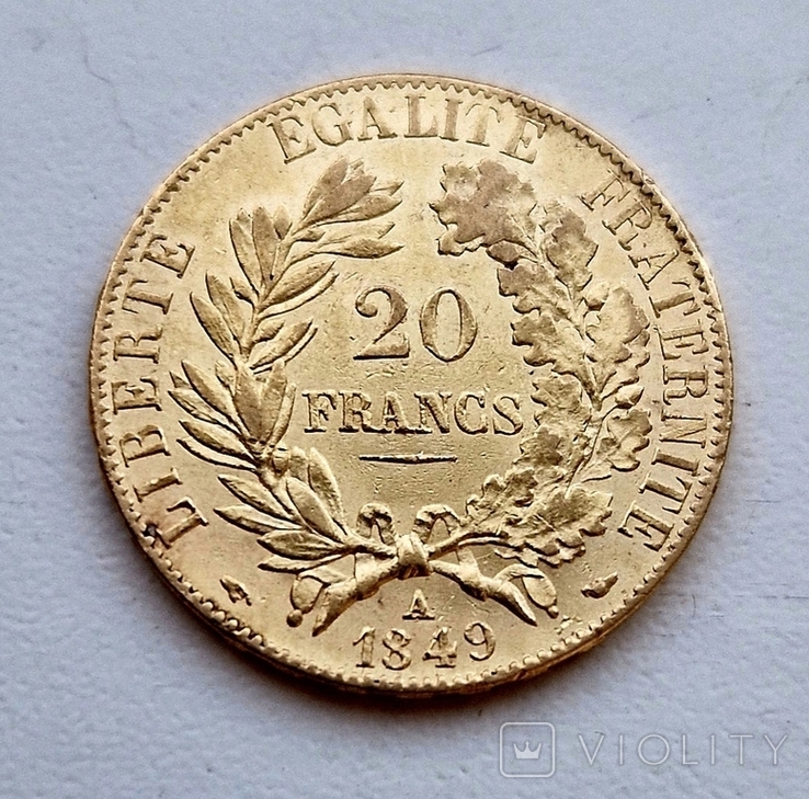 20 франків Церера 1849 р., фото №2