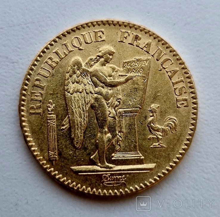 20 франків Ангел 1849 р., фото №3