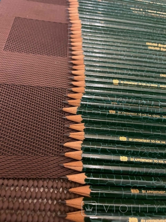 Креслярські олівці Англія, заточені на заводі 43 шт. і нова лінійка, фото №6