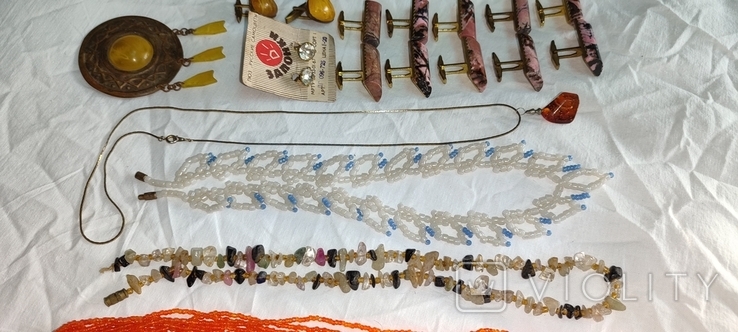 Бусы запонки серьги клипсы ожерелье зажимы для галстука, фото №5