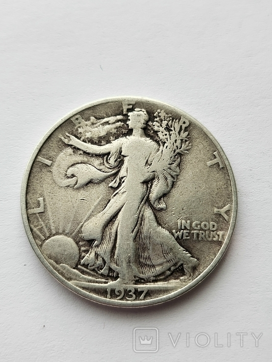 50 Центів 1937р.Крокуюча Свобода, США, фото №2