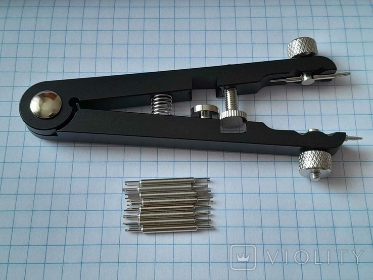 Професійний інструмент для заміни браслетів і ремінців(чорний), фото №3