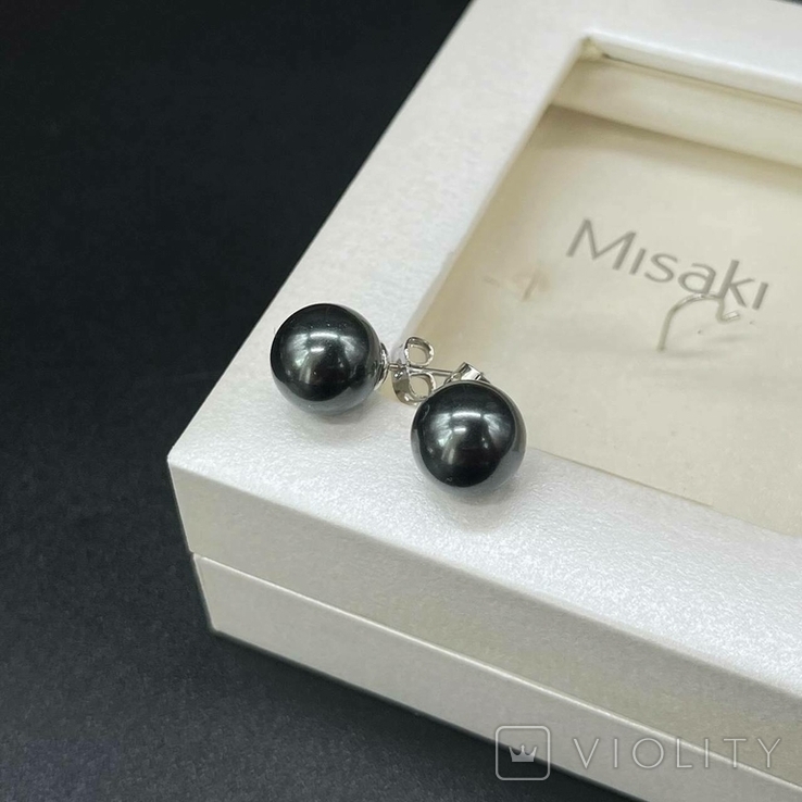 Новий комплект Misaki з сріблом. В комплект входить підвіс на шнурку, пусети та коробка., фото №5
