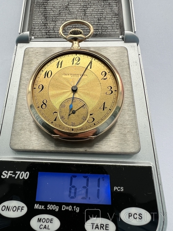 Золотые часы C.H.F. Tissot &amp; Fils Locle , 56пр./14К, фото №12