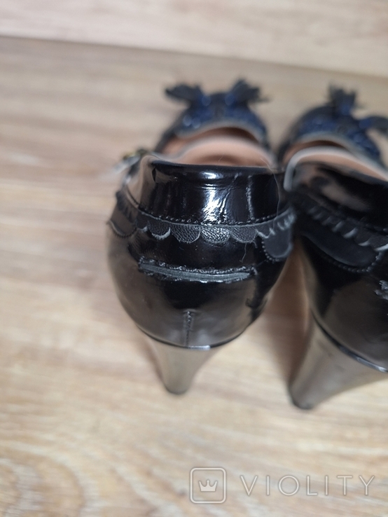 Шикарні шкіряні туфлі лофери від Chloe 38р., фото №7