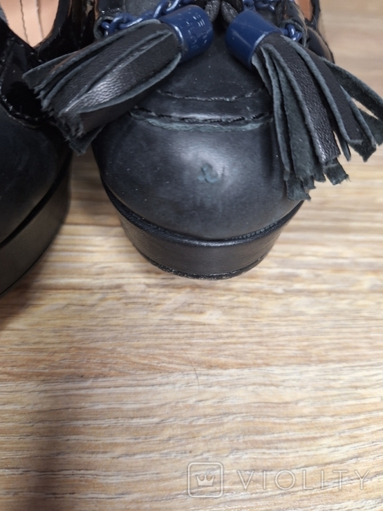 Шикарні шкіряні туфлі лофери від Chloe 38р., фото №11