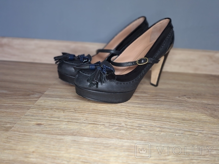 Шикарні шкіряні туфлі лофери від Chloe 38р., фото №13