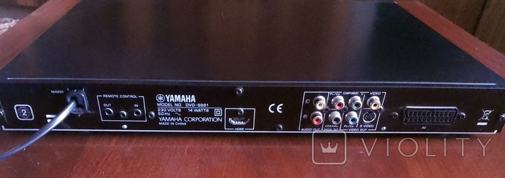 YAMAHA DVD player model DVD-S661G-BL, фото №3