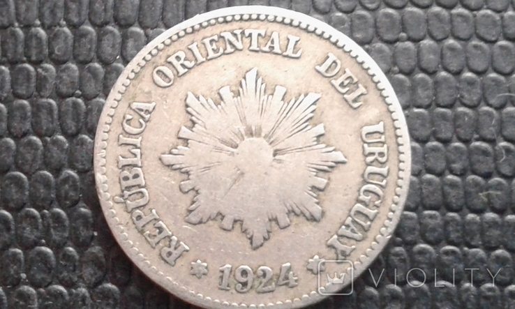 Уругвай 2 сентесимо, 1924, фото №3