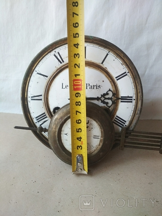 Le roi a Paris - старинный механизм часов с маятником, фото №4