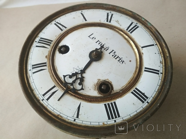 Le roi a Paris - старинный механизм часов с маятником, фото №7