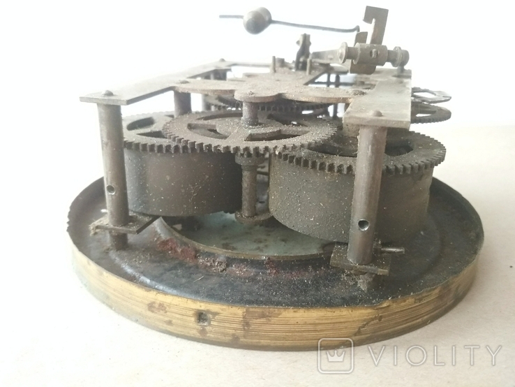 Le roi a Paris - старинный механизм часов с маятником, фото №11