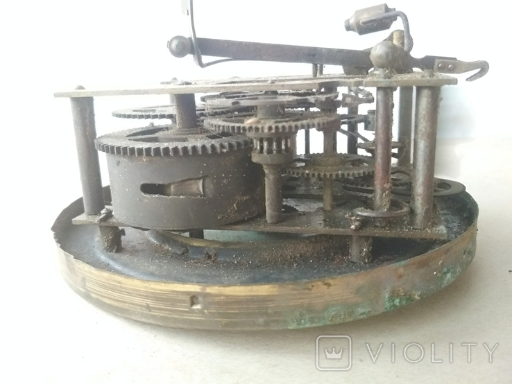 Le roi a Paris - старинный механизм часов с маятником, фото №12