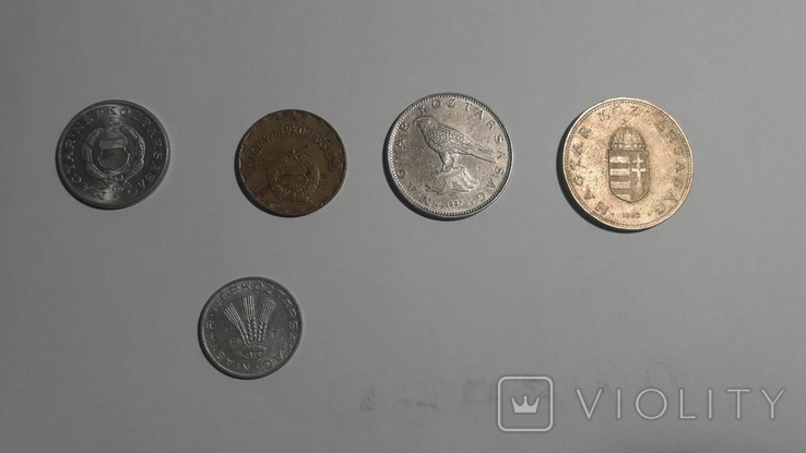 Монеты Венгрии, венгерские форинты Цена за все, фото №3