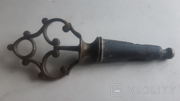 Ключ к самовару 19 века. Бронза., фото №3