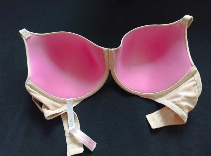 Victorias Secret Pink EUR 38DD/85 Бюстгальтер поролон косточка бежевый, фото №9