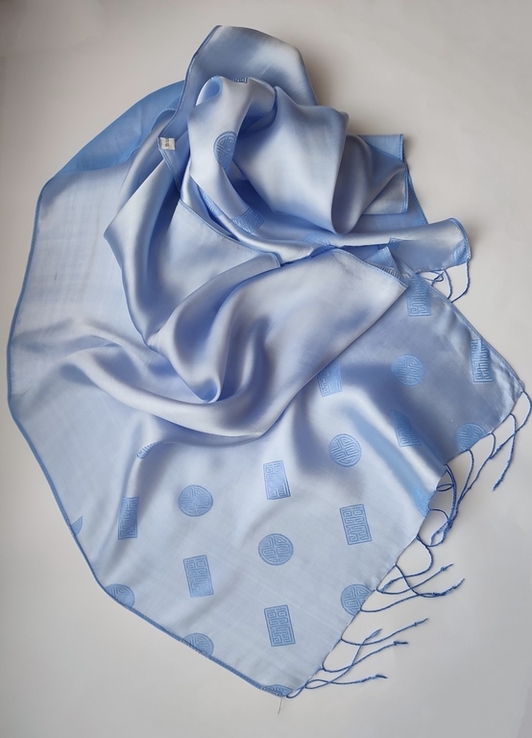 Двосторонній палантин шарф, Шовк 100%, пр-во В'єтнам, фото №5