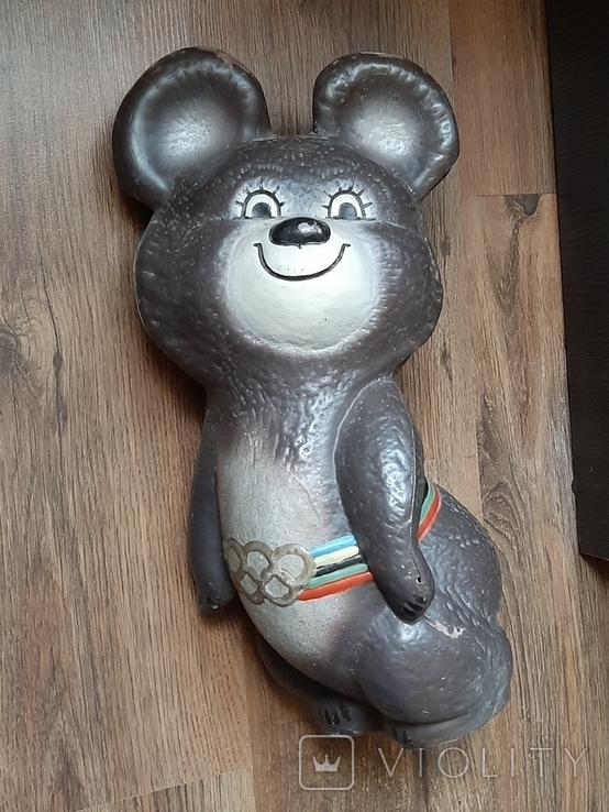 Олимпийский мишка большой 42см пластик, фото №2