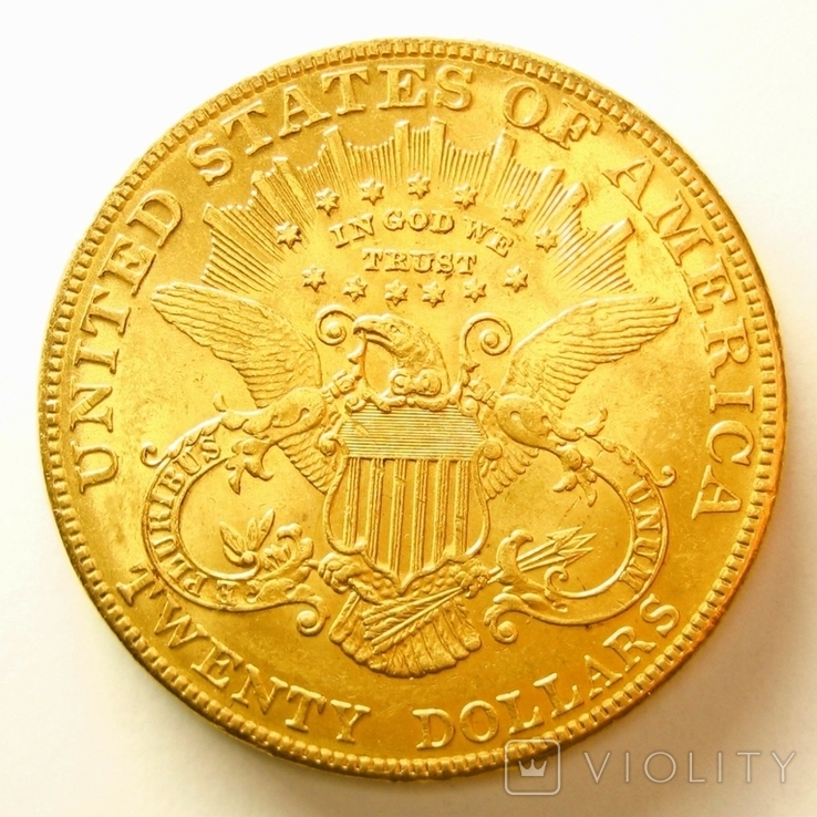 США 20 долларов 1907 г., фото №3