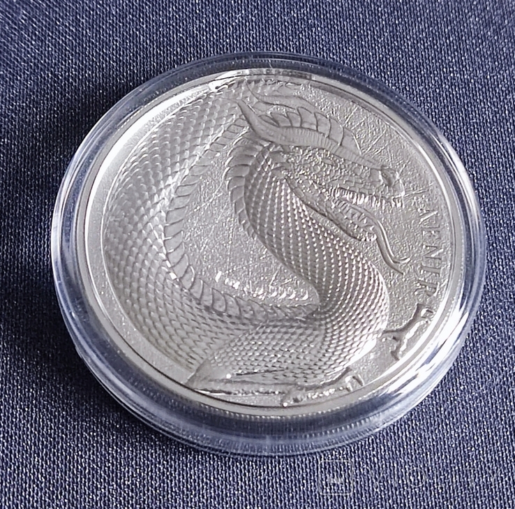 2020 Фафнір 5 марок Germania mint срібло 1 унція сертифікат, фото №3