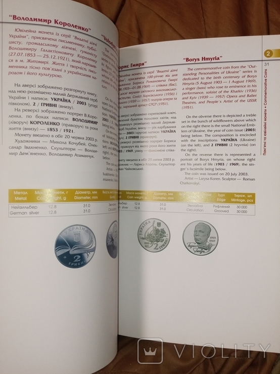 2004 річник Нацбанку України монети та банкноти за 2003 рік 96 сторінок, фото №8