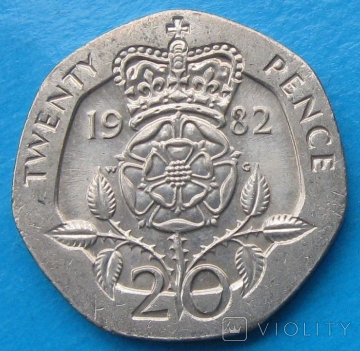 Великобритания 20 пенсов 1982, фото №2