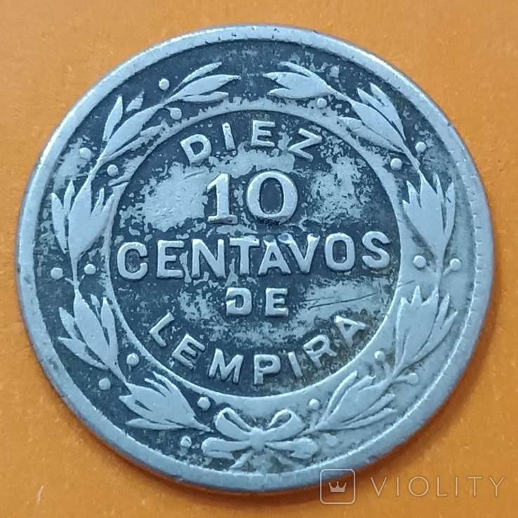 Гондурас 10 сентаво 1956, фото №2