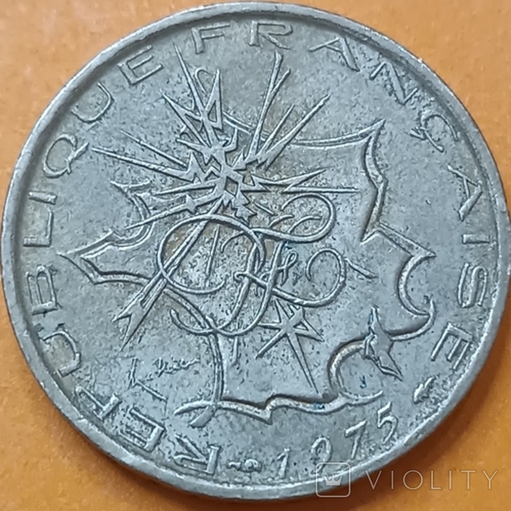 Франция 10 франков 1975, фото №3