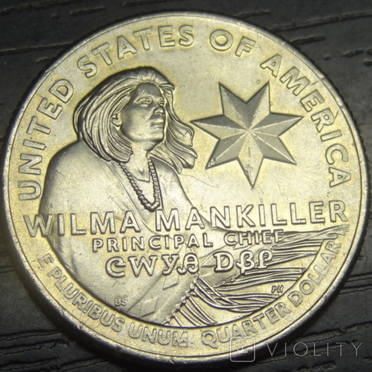 25 центів 2022 P США Вільма Манкіллер, фото №2