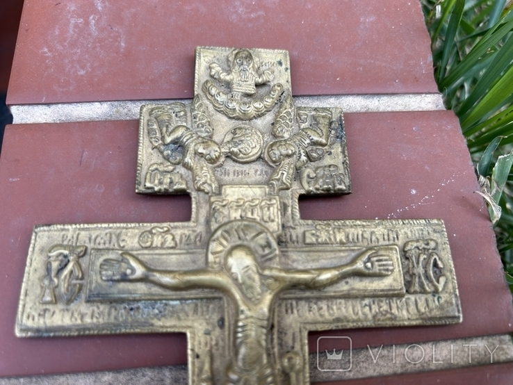 Крест бронзовый. 19 век. 20 см, фото №3