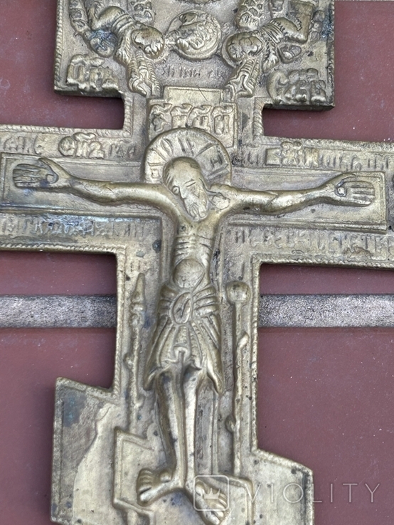 Крест бронзовый. 19 век. 20 см, фото №4