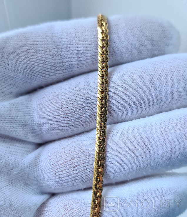 Жіночий золотий браслет 3.24 гр 585пр 18 см золото новий, фото №3