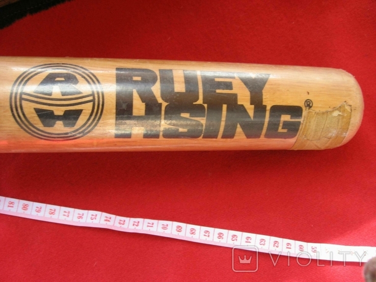 Бейсбольная деревянная бита RUEY HSING ,87 см, фото №6