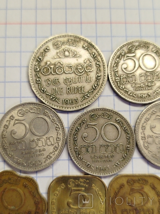 Монеты Цейлон .Доминион Цейлон, фото №3