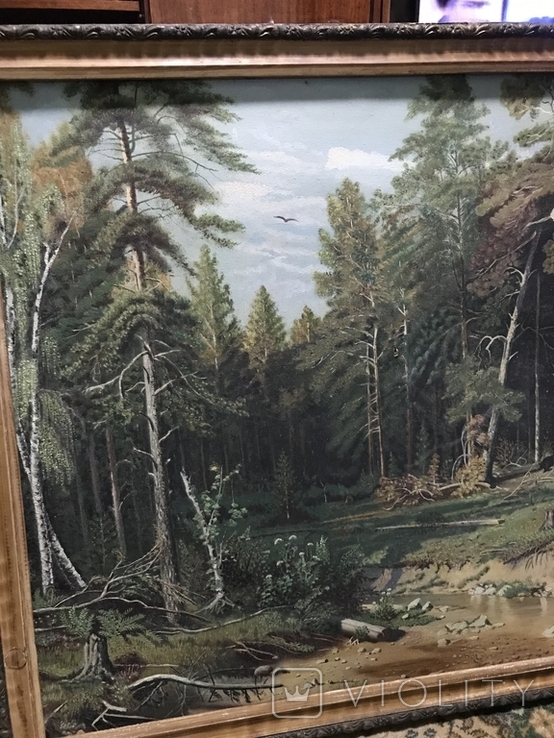 Картина, копія картини Мачтовый лес, фото №3